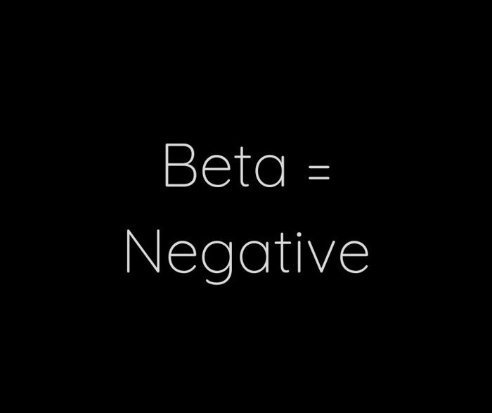 Negative beta