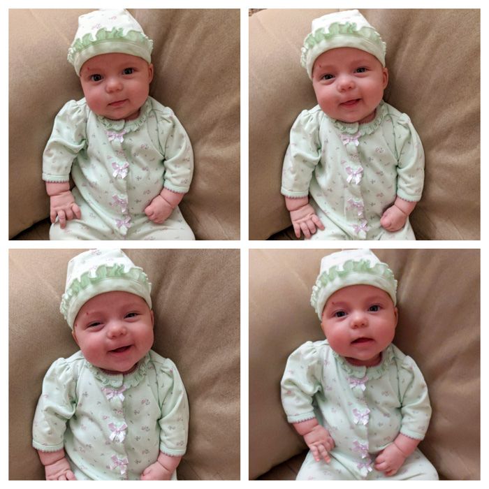 Emelia at four months