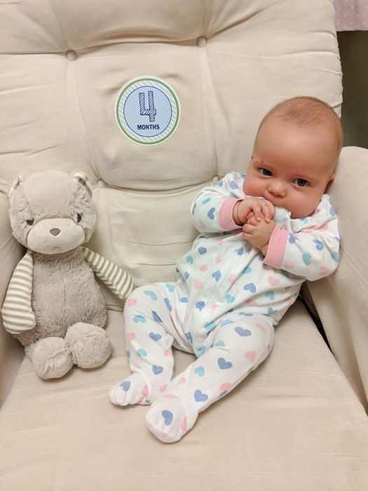 Emelia at four months