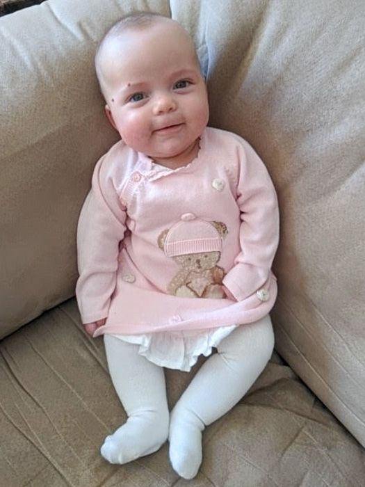 Emelia at five months