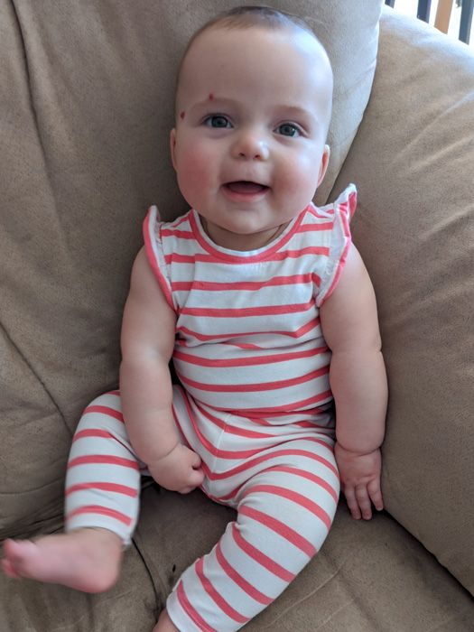 Emelia at seven months