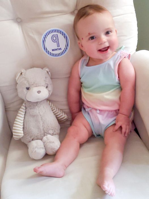 Emelia at nine months