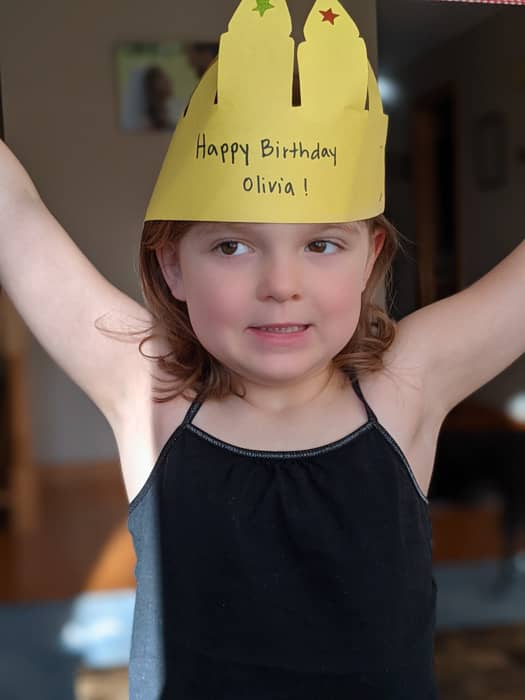 Olivia at five years