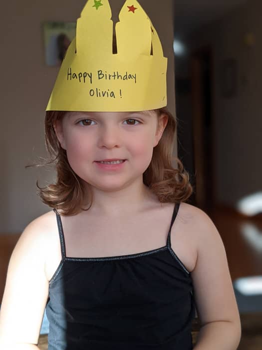 Olivia at five years