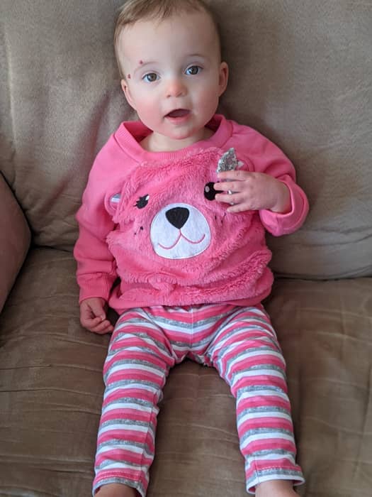 Emelia at 16.5 months