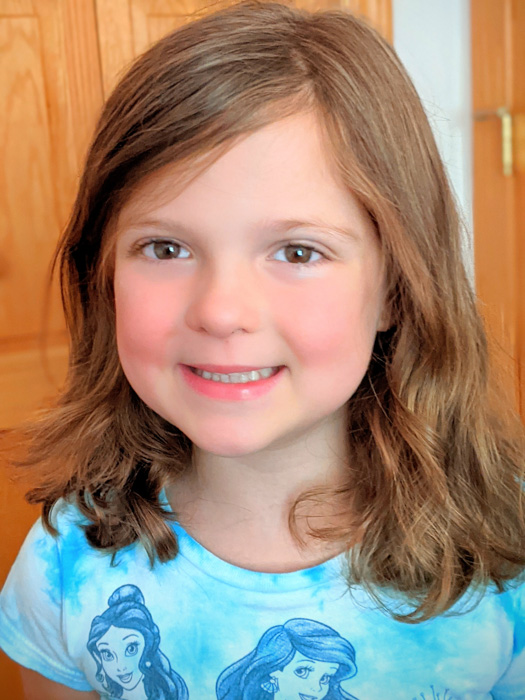 Olivia at six years