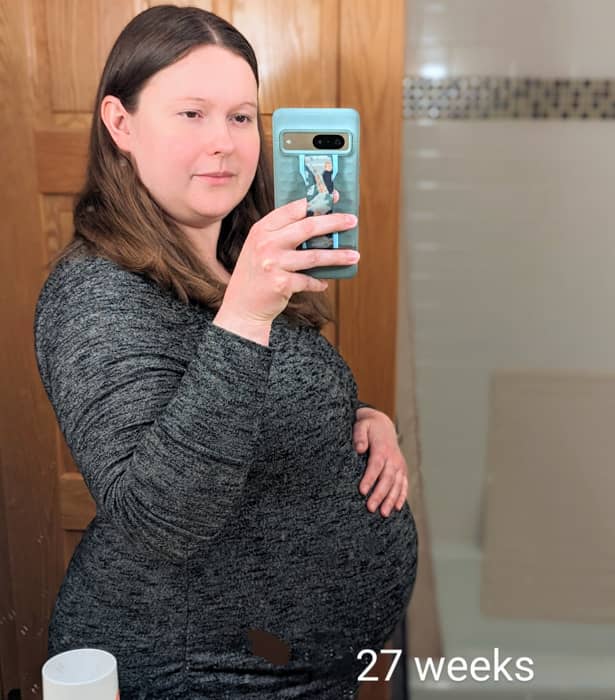 27 weeks with baby #3