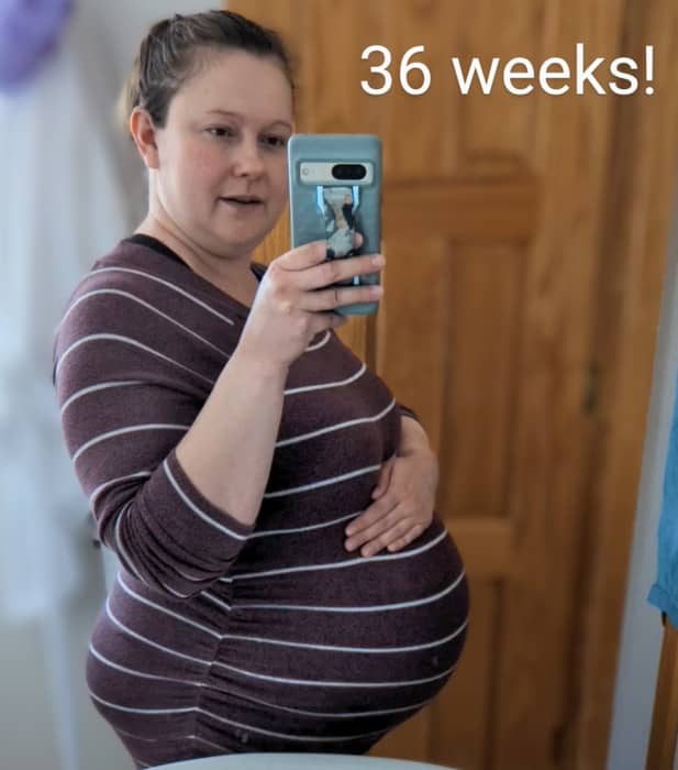 36 weeks with baby #3